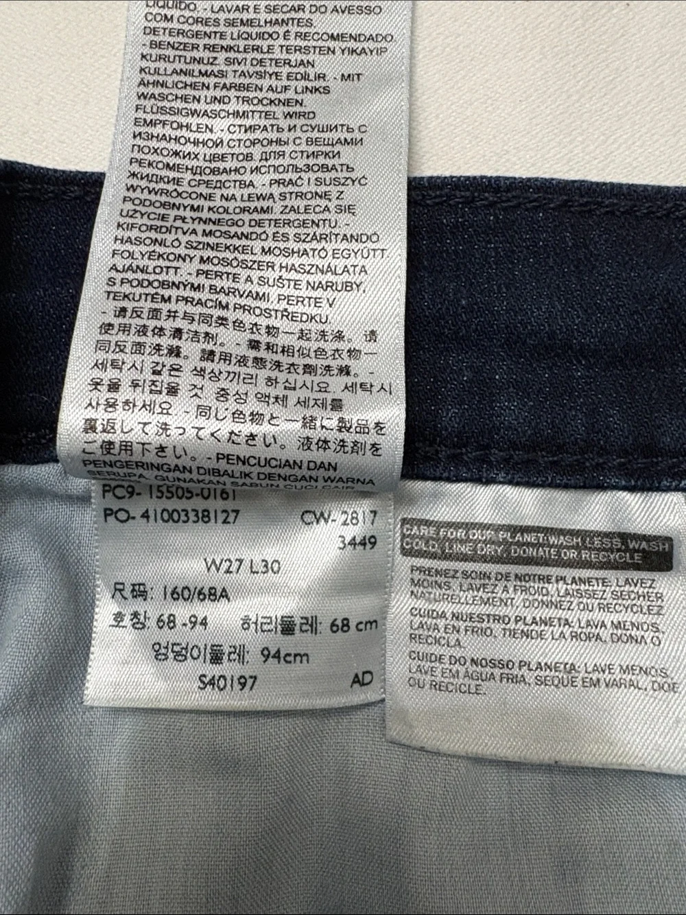 Levi's Dark Blue Straight Leg Women's Jeans